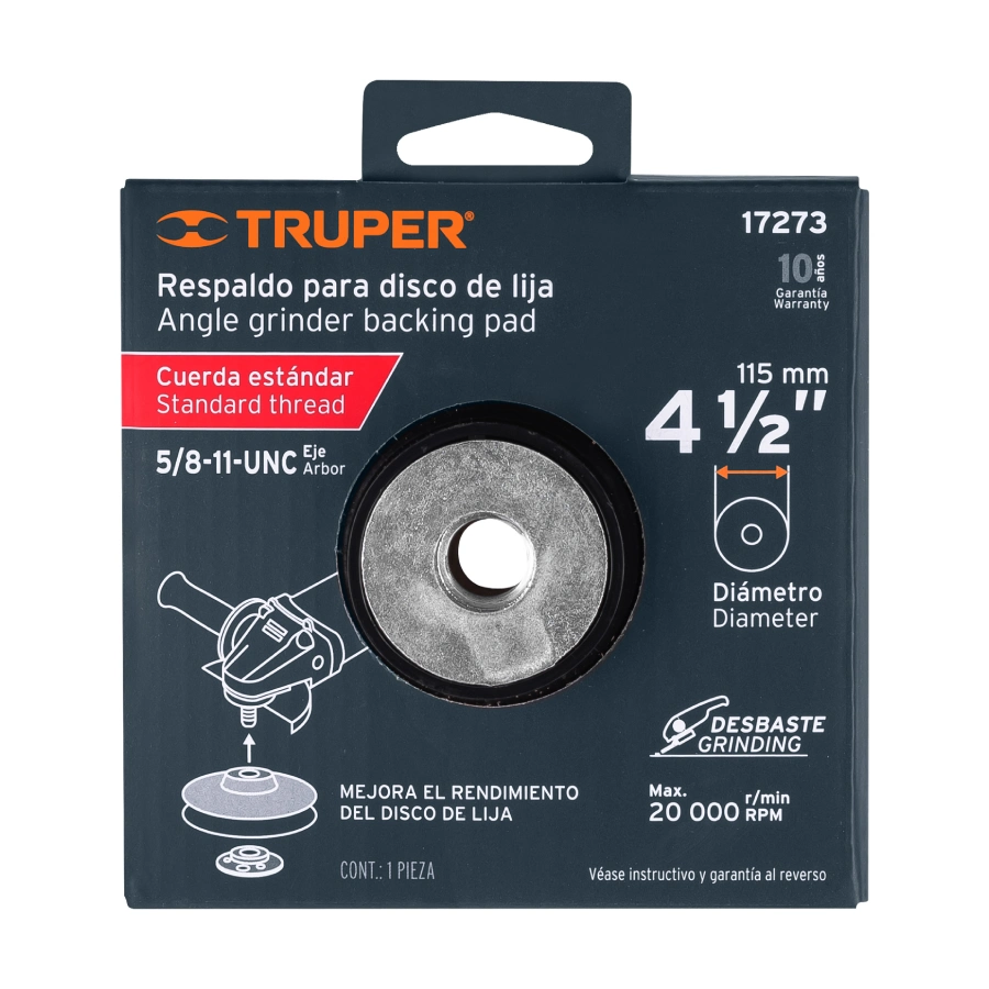 respaldo para discos de lija 17273