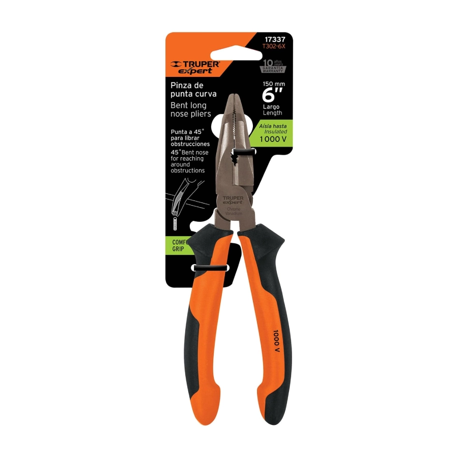 alicate punta curva 17337