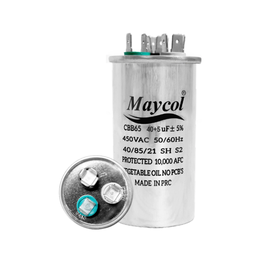 capacitor a/a 40+5 mfd - hy-a40+5 capacitor a/a 40+5 mfd - hy-a40+5