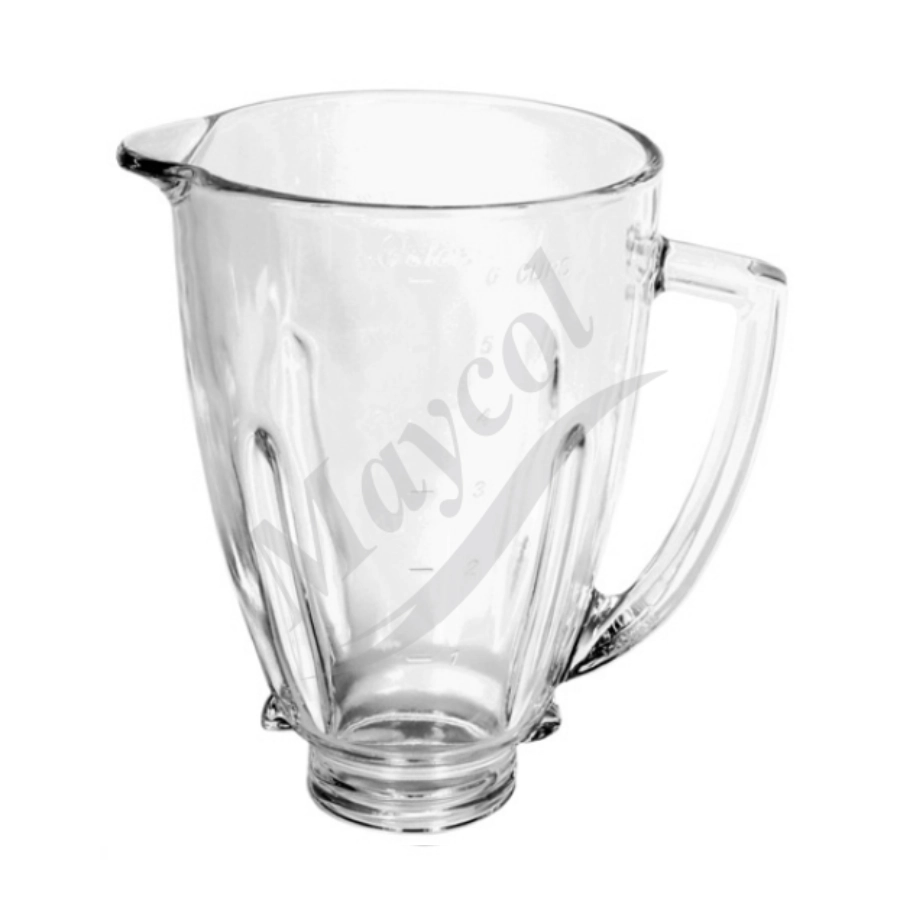 vaso de vidrio refractario redondo profesional para oster de 1.25l - 124461