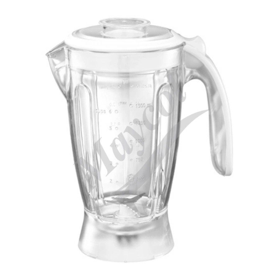 vaso plastico con tapa para philips cusina de 1.50l - ba-14a