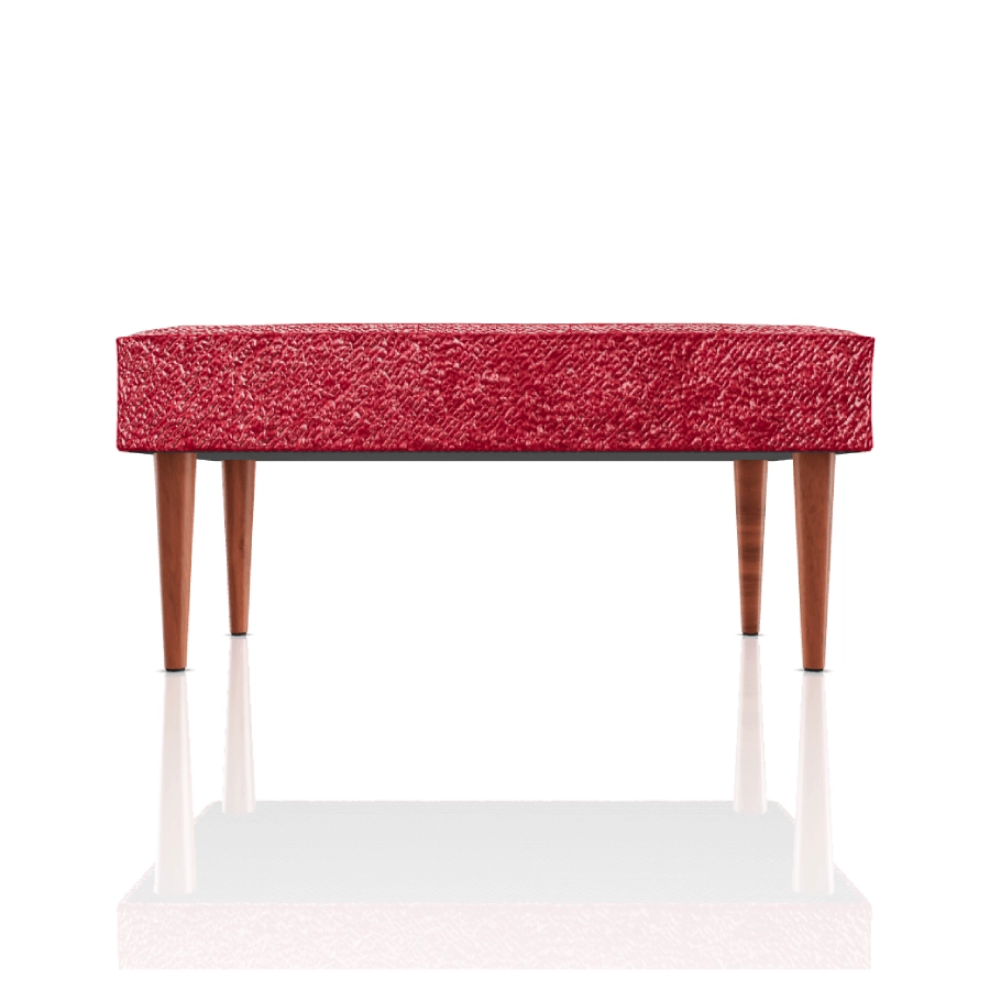 banqueta diana tela microfibra italy rojo