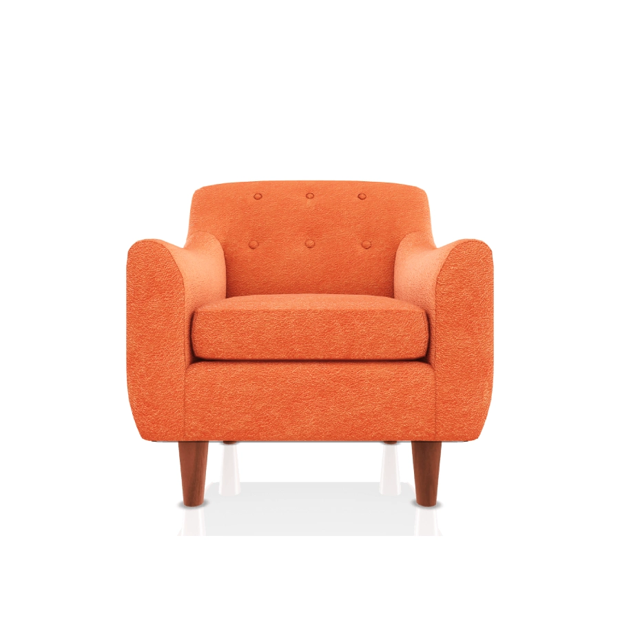 butaca ismael tela microfibra italy naranja