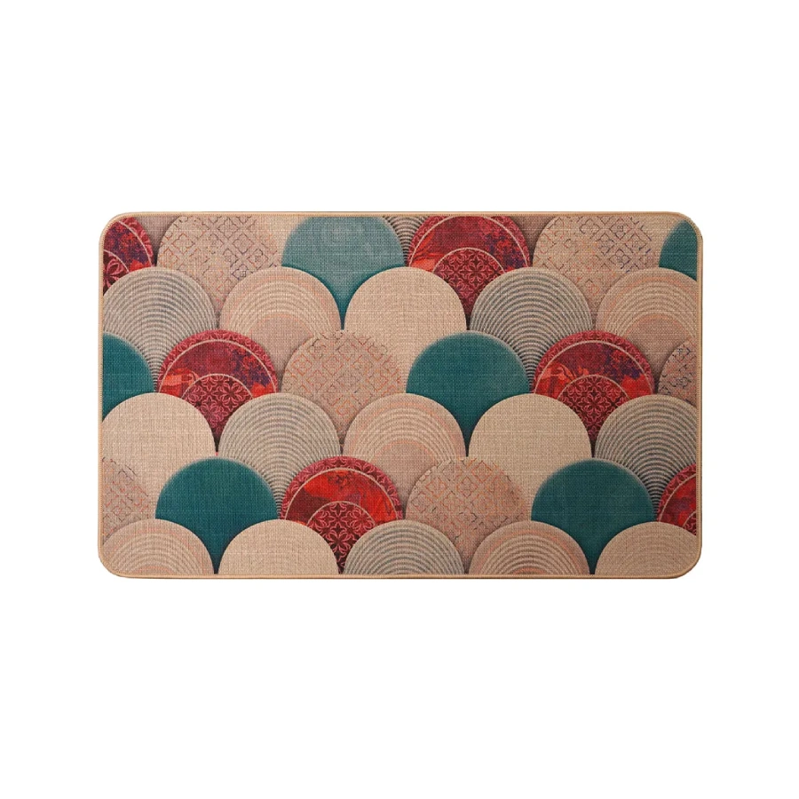 tapete poliester encanto 75x45cm beige