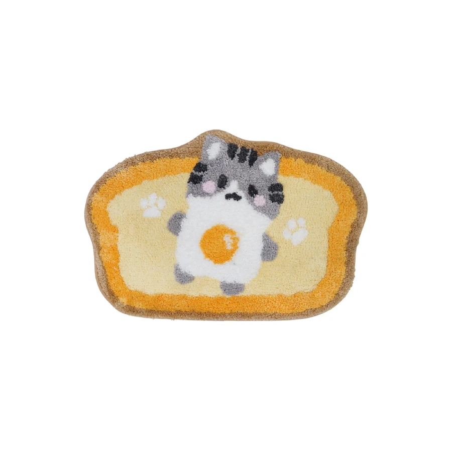 tapete poliester gato pan 40x60cm amarillo