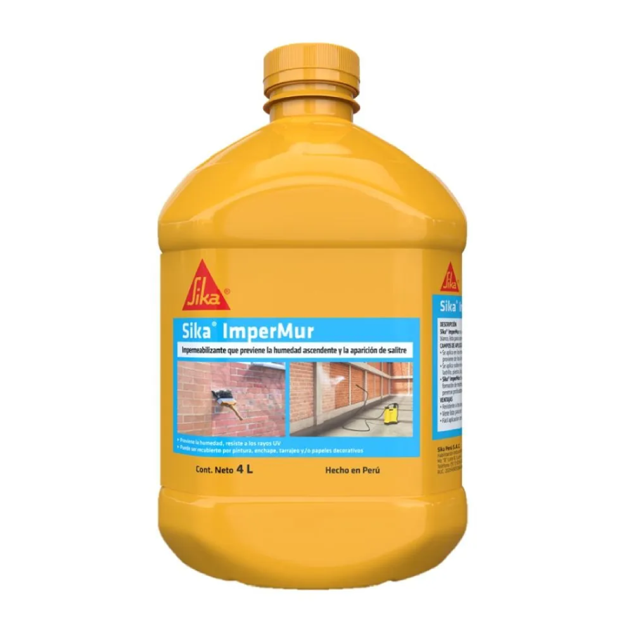 Sika Impermur de 4L Resina contra la humedad y salitre