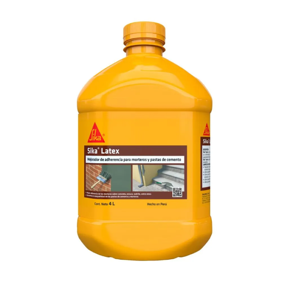 Sika Látex 4L Mejorador de Adherencia para Morteros y Cementos