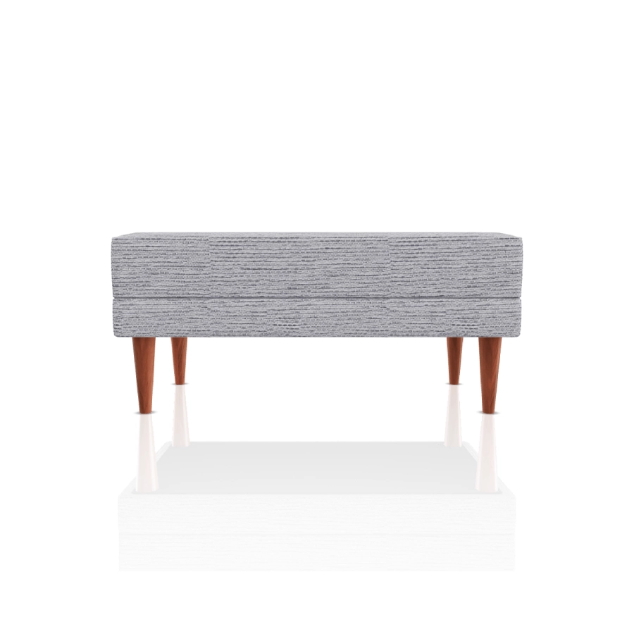 banqueta berenice tela cougar gris plata
