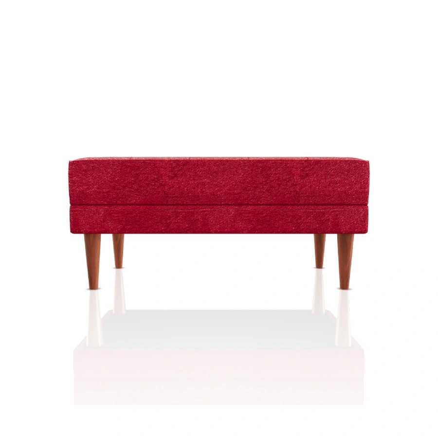 banqueta berenice tela microfibra italy rojo