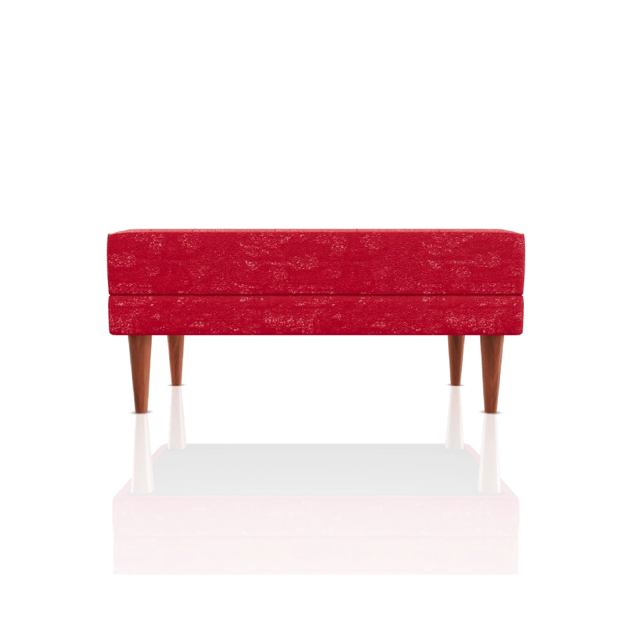 banqueta berenice ultra cuero rojo cereza 27