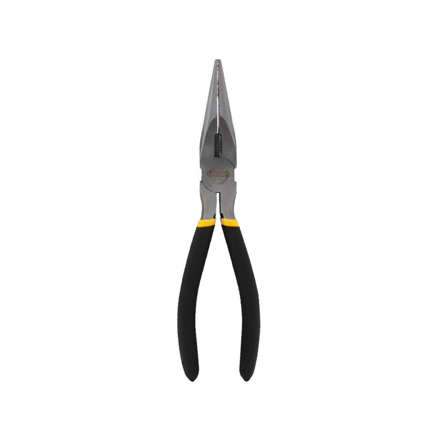 alicate punta larga con mango negro de 8" 84-102