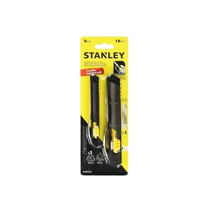 juego de 2 cuchillas retractiles livianas stht81433-840