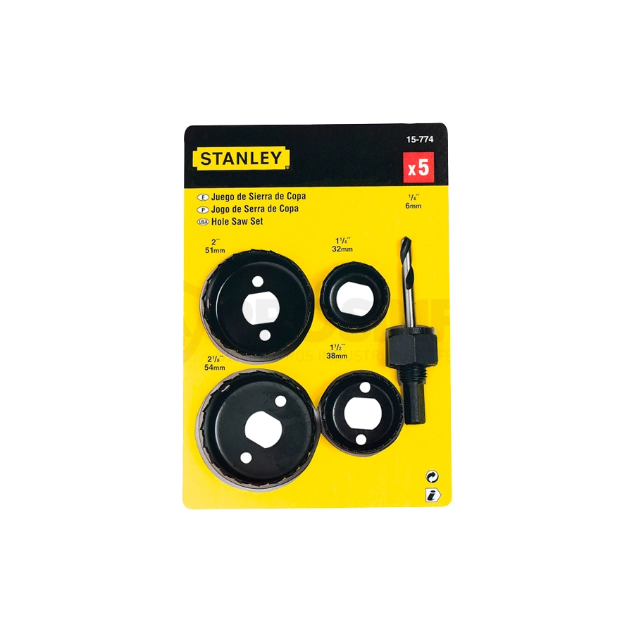 sierra copa para madera jgo x 5pz 15-774