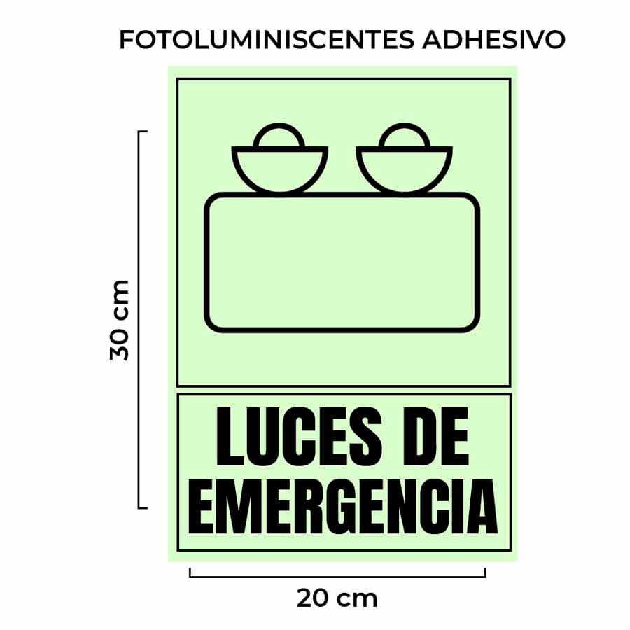 Venta de Señalética Luces de Emergencia Fotoluminiscente con Base Por Mayor en Lima