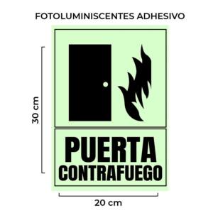 Venta De Señalética Puerta Contrafuego Fotoluminiscente con Base por Mayor Perú