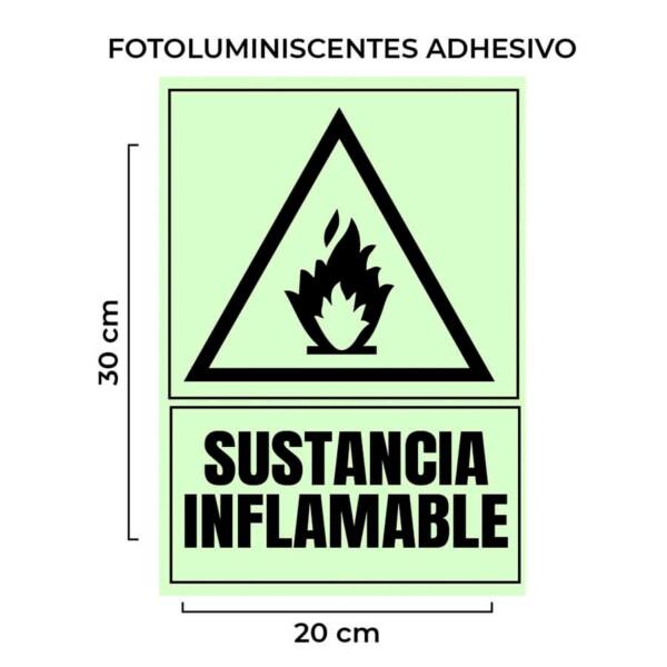 Venta De Señalética Sustancia Inflamable Fotoluminiscente con Base por Mayor Perú