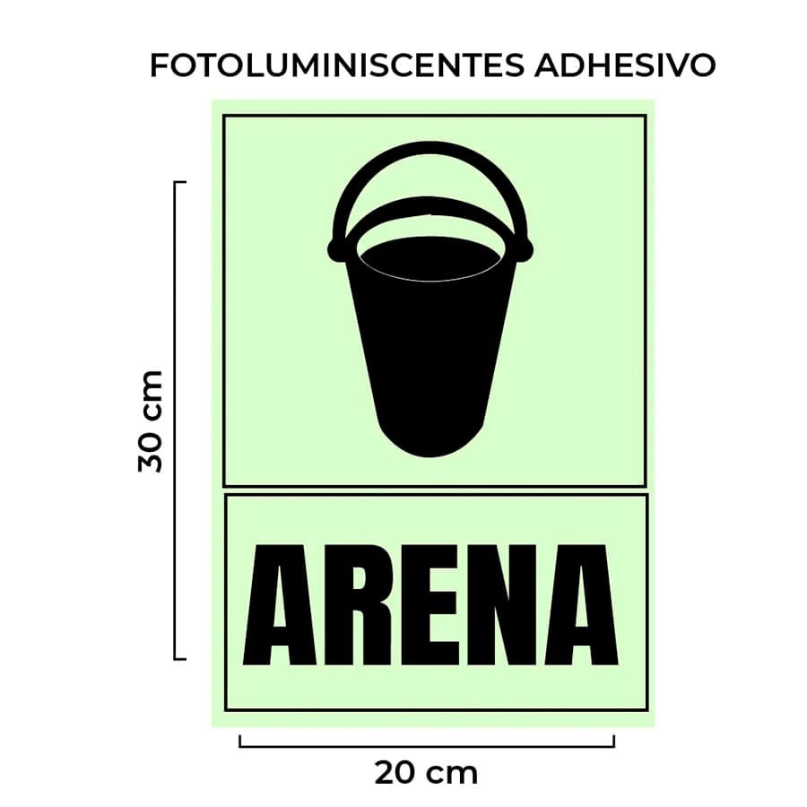 Ventas de Señalética Arena Fotoluminiscente con Base por Mayor Perú