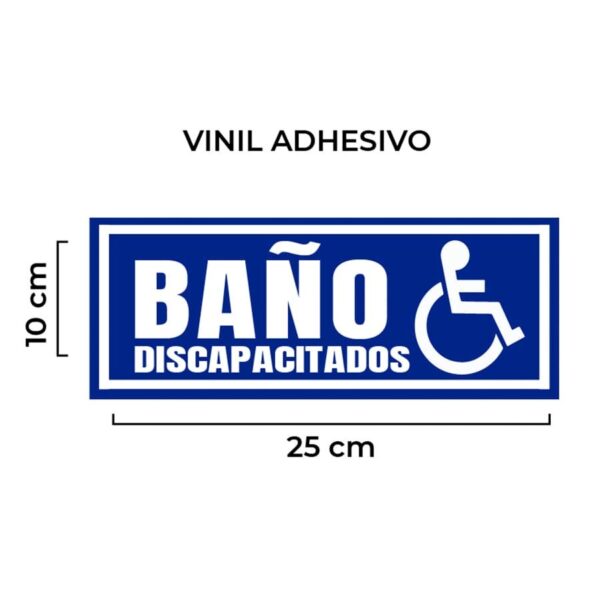 Ventas de Señalética Baño Discapacitados Vinil Adhesivo sin Base por Mayor Perú