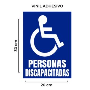 Ventas de Señalética Personas Discapacitadas Vinil Adhesivo sin Base por Mayor Perú